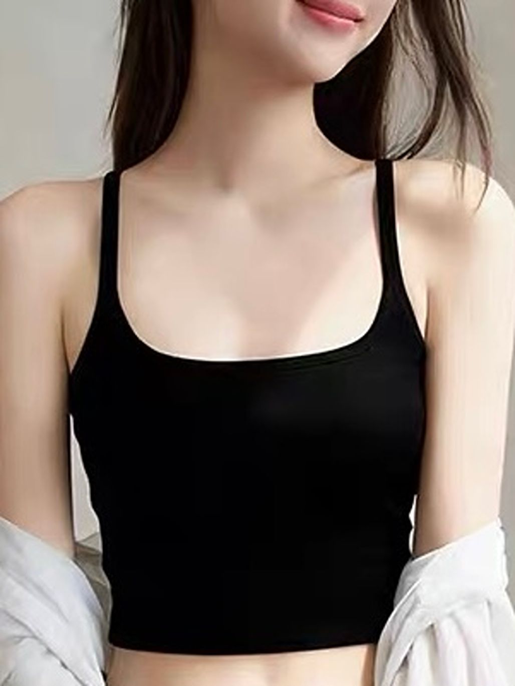 Ela Racer Back Padded Crop Top