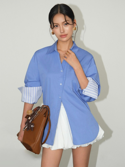 Brissa Cotton Shirt-The Black Bow-