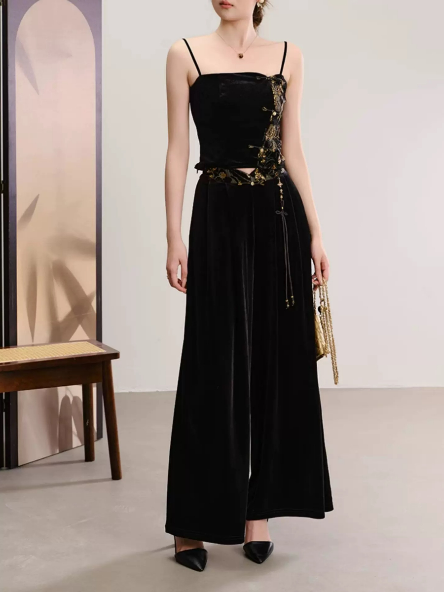 Yu Ee Velvet Cami Top & Pants