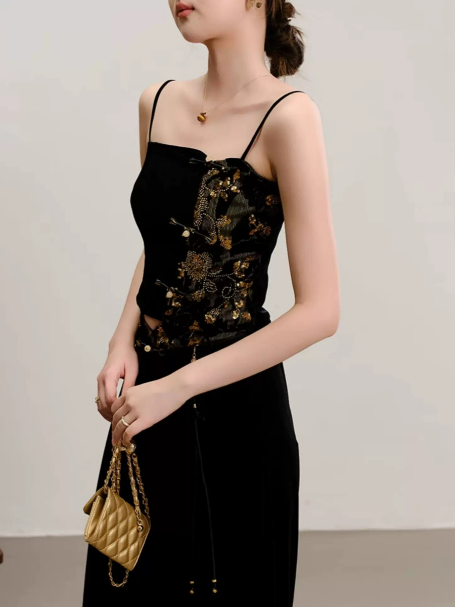 Yu Ee Velvet Cami Top & Pants