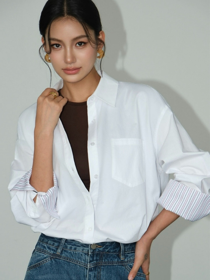 Brissa Cotton Shirt-The Black Bow-