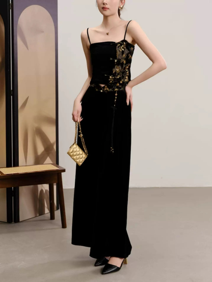 Yu Ee Velvet Cami Top & Pants