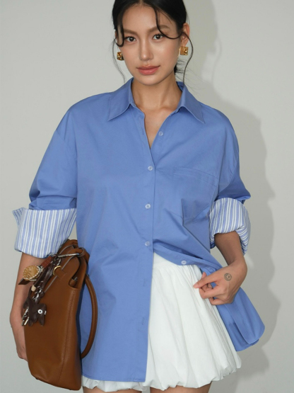 Brissa Cotton Shirt-The Black Bow-