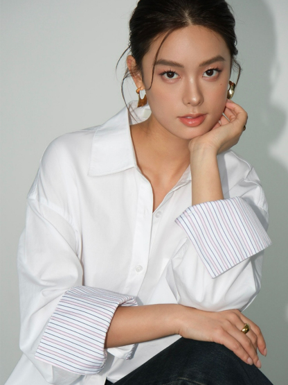 Brissa Cotton Shirt-The Black Bow-