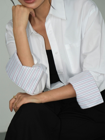 Brissa Cotton Shirt-The Black Bow-