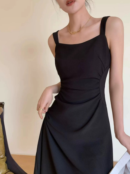 Yana Square Neck A-Line Dress