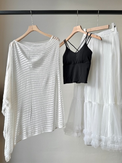 Yelene Sheer Cape Shawl