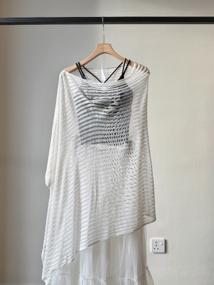 Yelene Sheer Cape Shawl