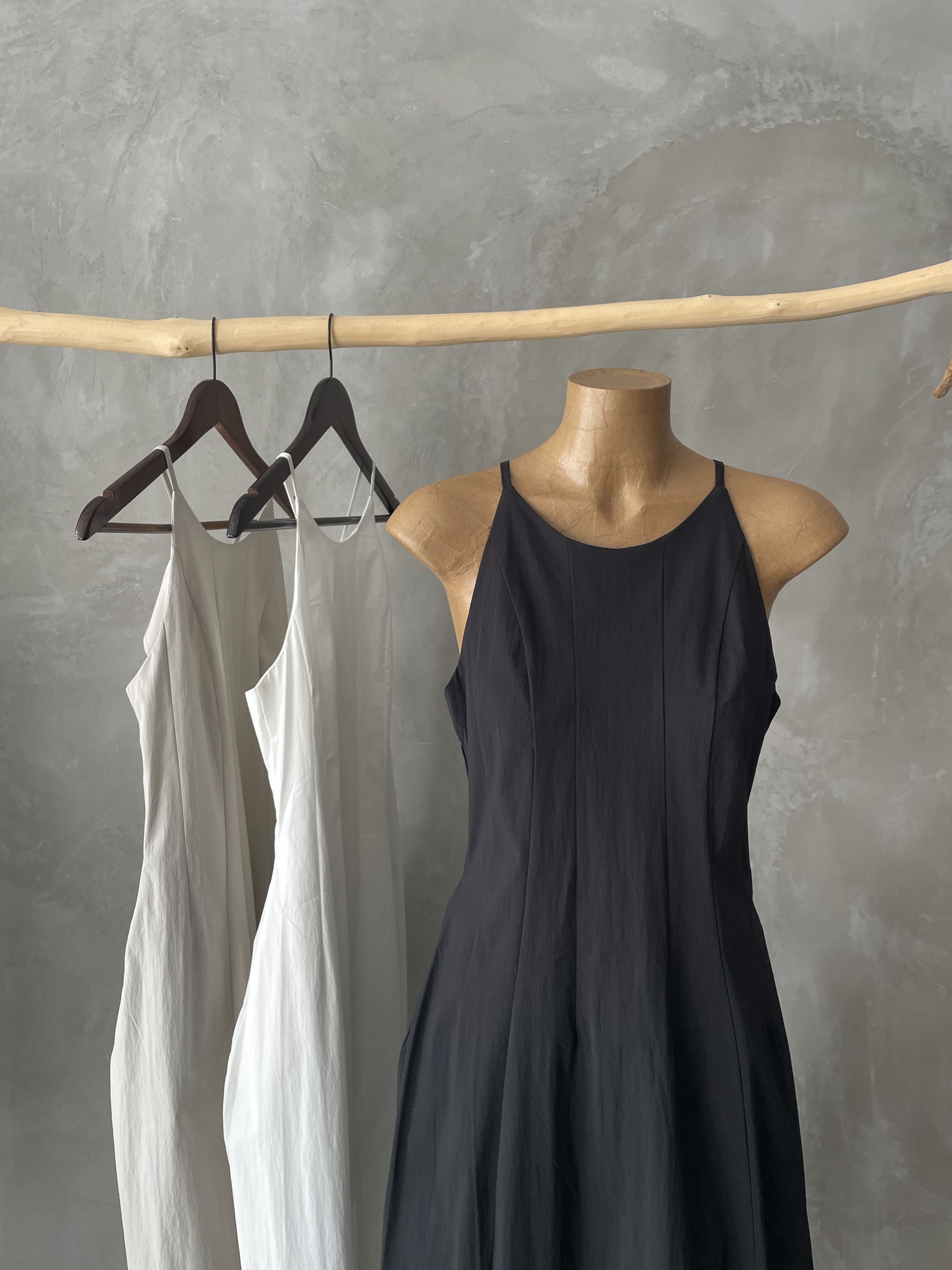 Keyla Halter Neck Dress with Pocket-The Black Bow-