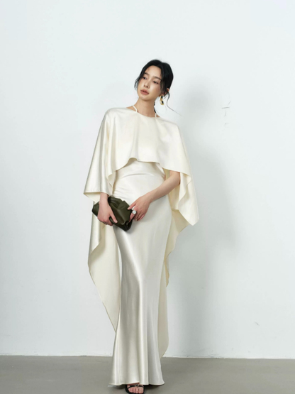 Yeena Bare Back Shawl Dress