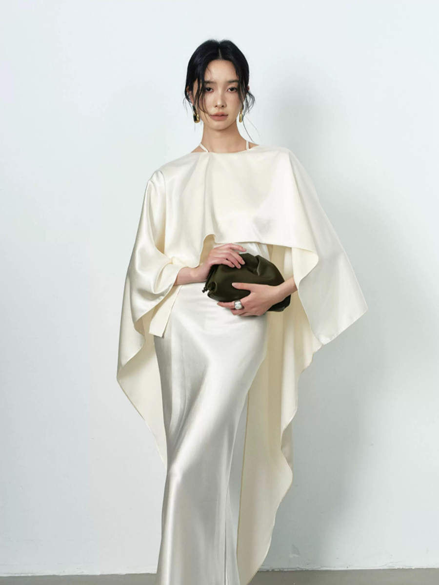 Yeena Bare Back Shawl Dress