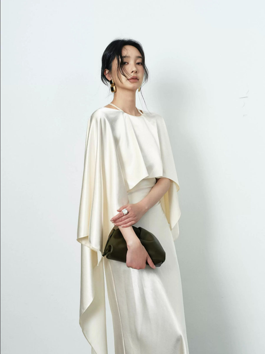 Yeena Bare Back Shawl Dress