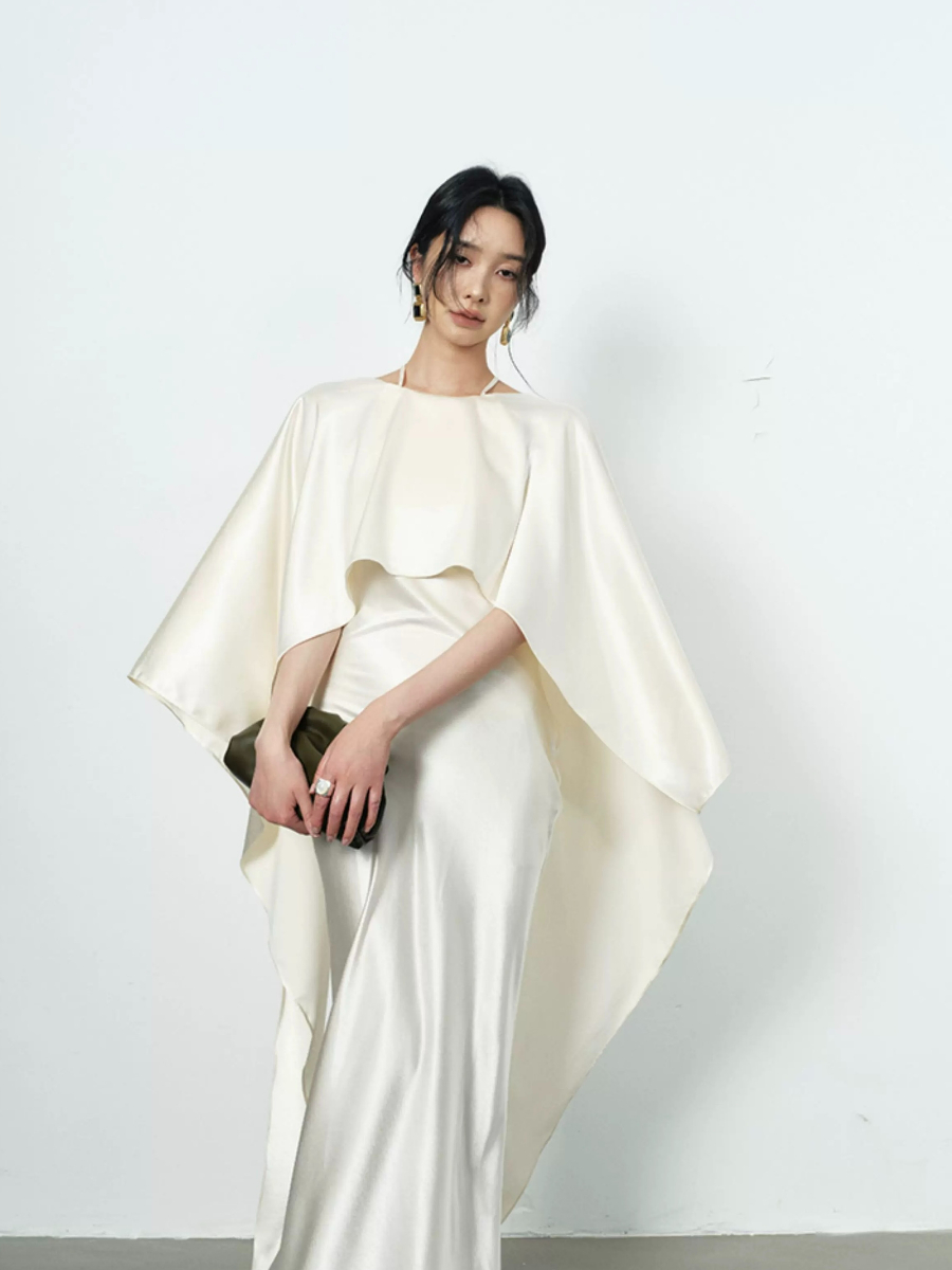 Yeena Bare Back Shawl Dress