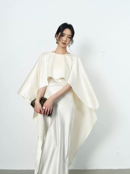 Yeena Bare Back Shawl Dress