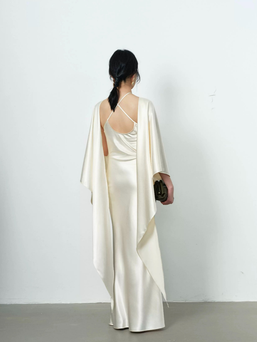 Yeena Bare Back Shawl Dress