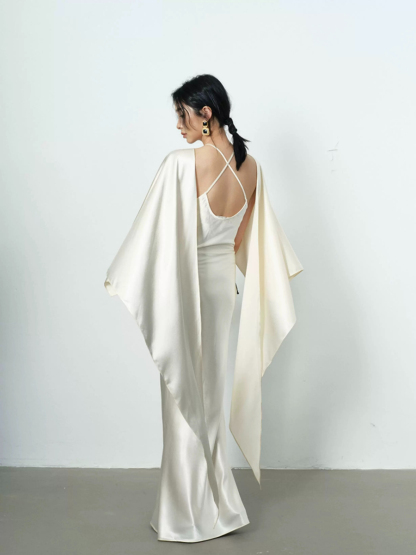 Yeena Bare Back Shawl Dress