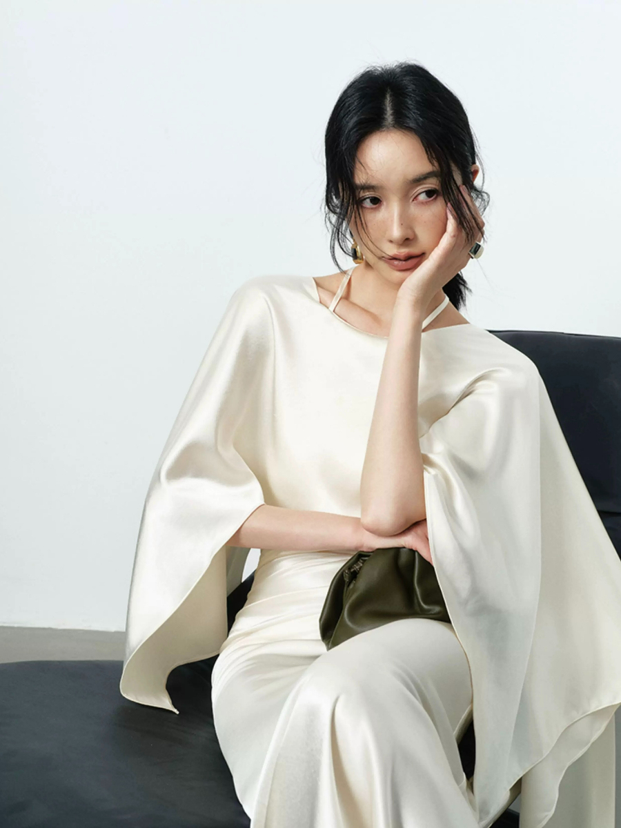 Yeena Bare Back Shawl Dress