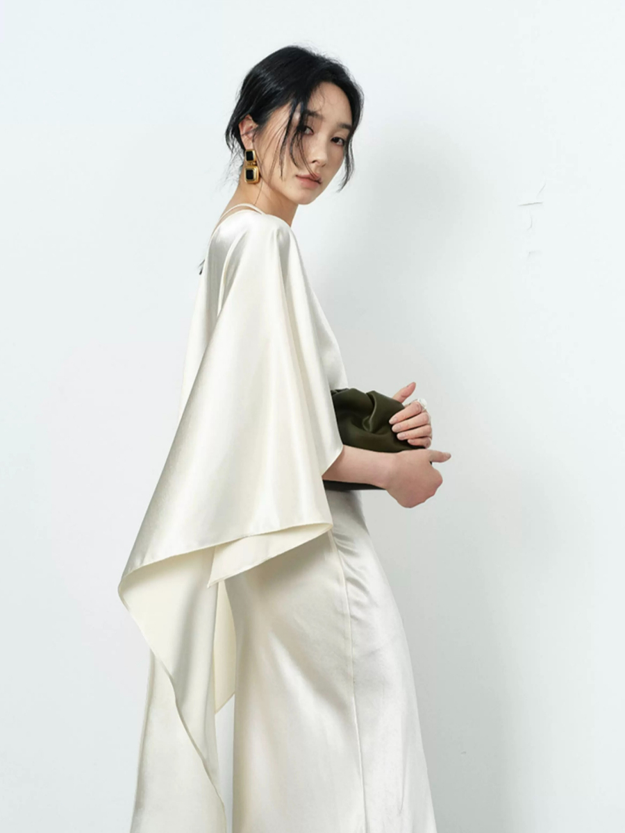 Yeena Bare Back Shawl Dress