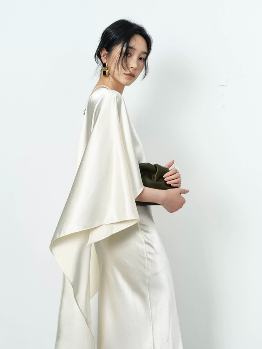 Yeena Bare Back Shawl Dress