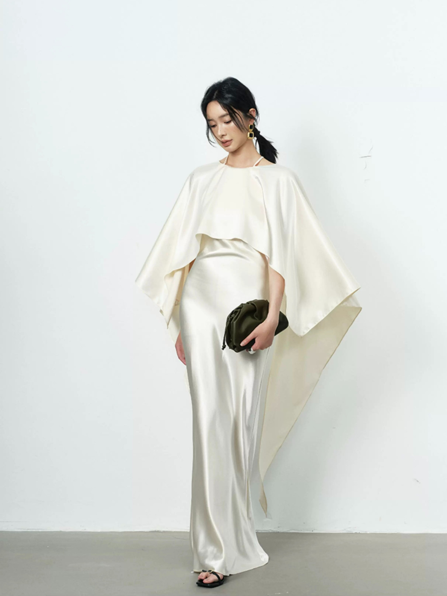 Yeena Bare Back Shawl Dress