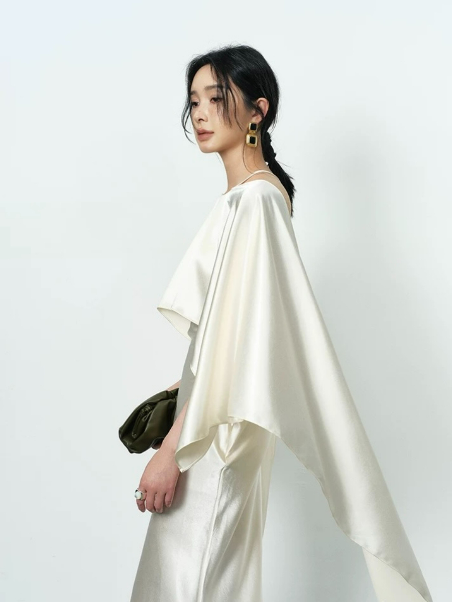 Yeena Bare Back Shawl Dress