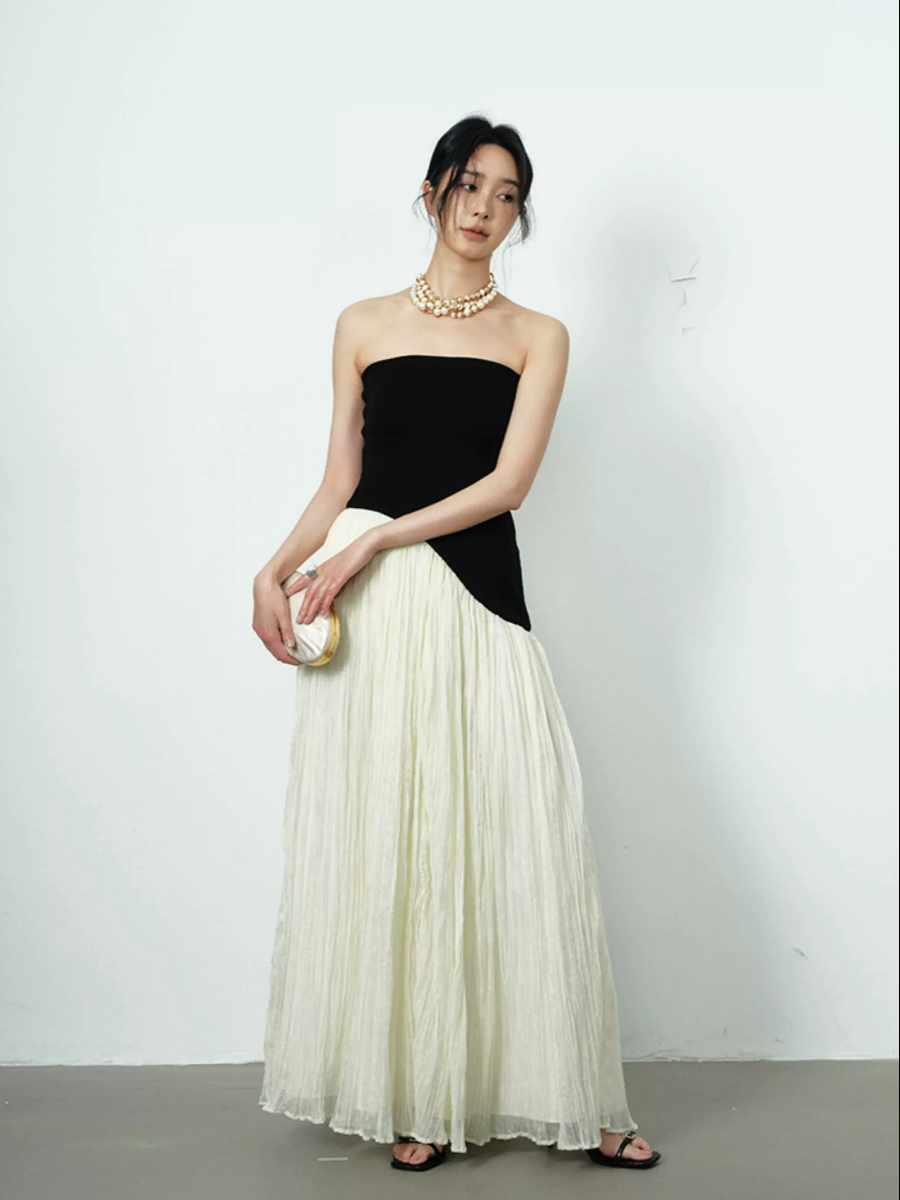 Yeely Color Contrast Prom Dress