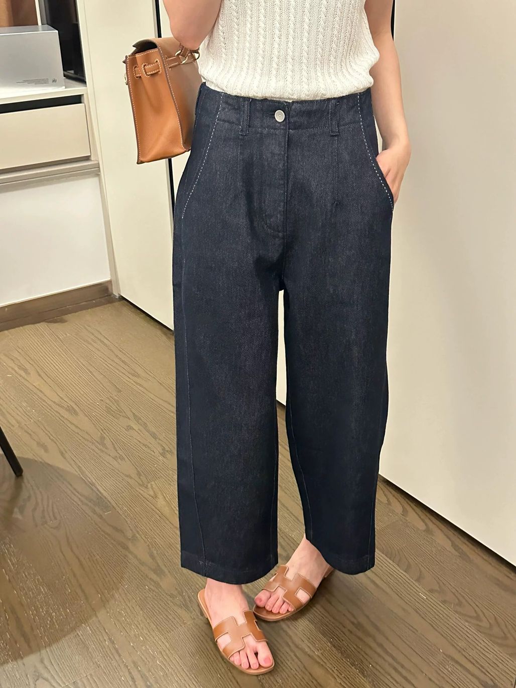 Venona Relaxed Wide-Leg Denim Pants