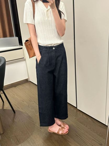 Venona Relaxed Wide-Leg Denim Pants