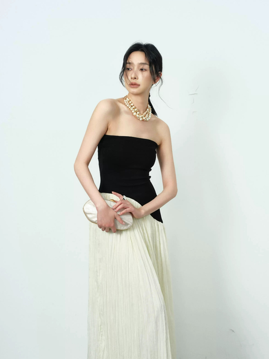 Yeely Color Contrast Prom Dress