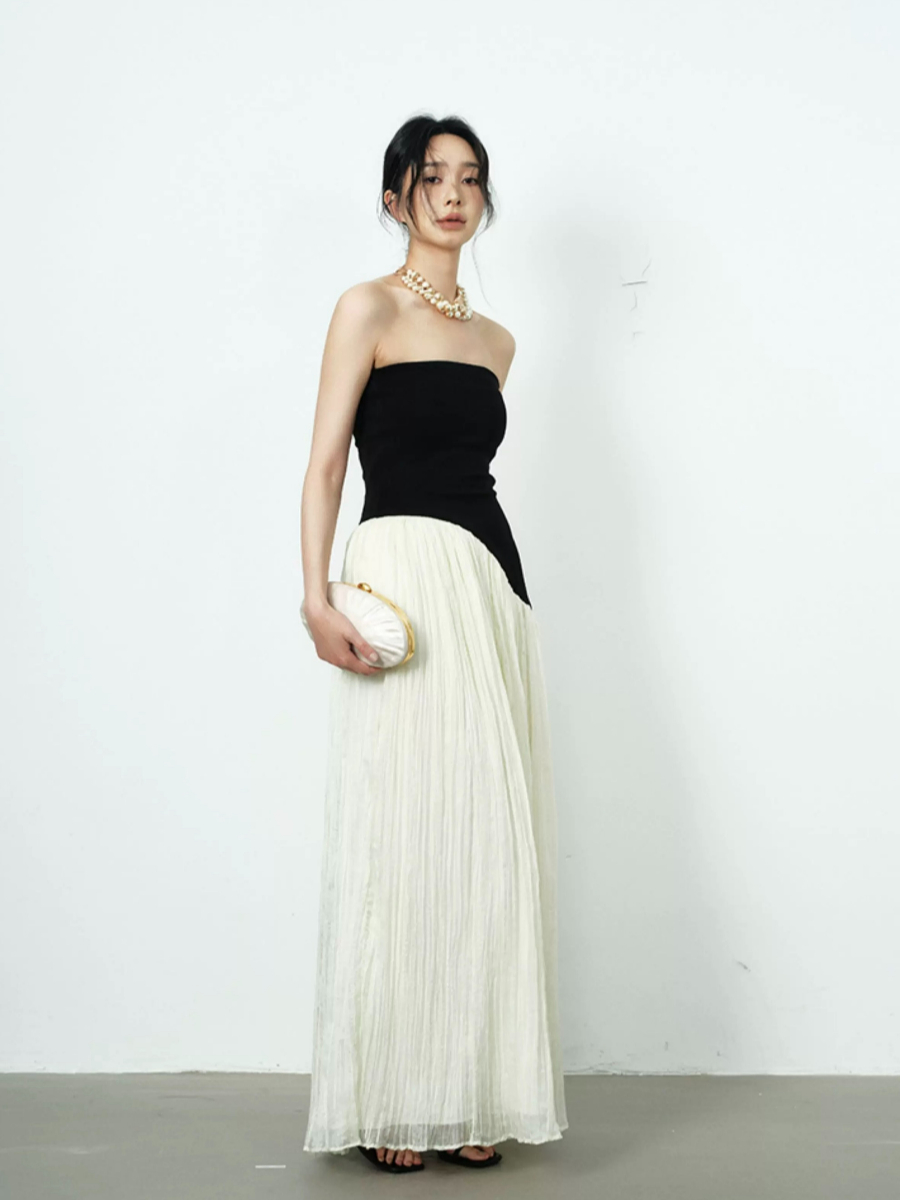 Yeely Color Contrast Prom Dress