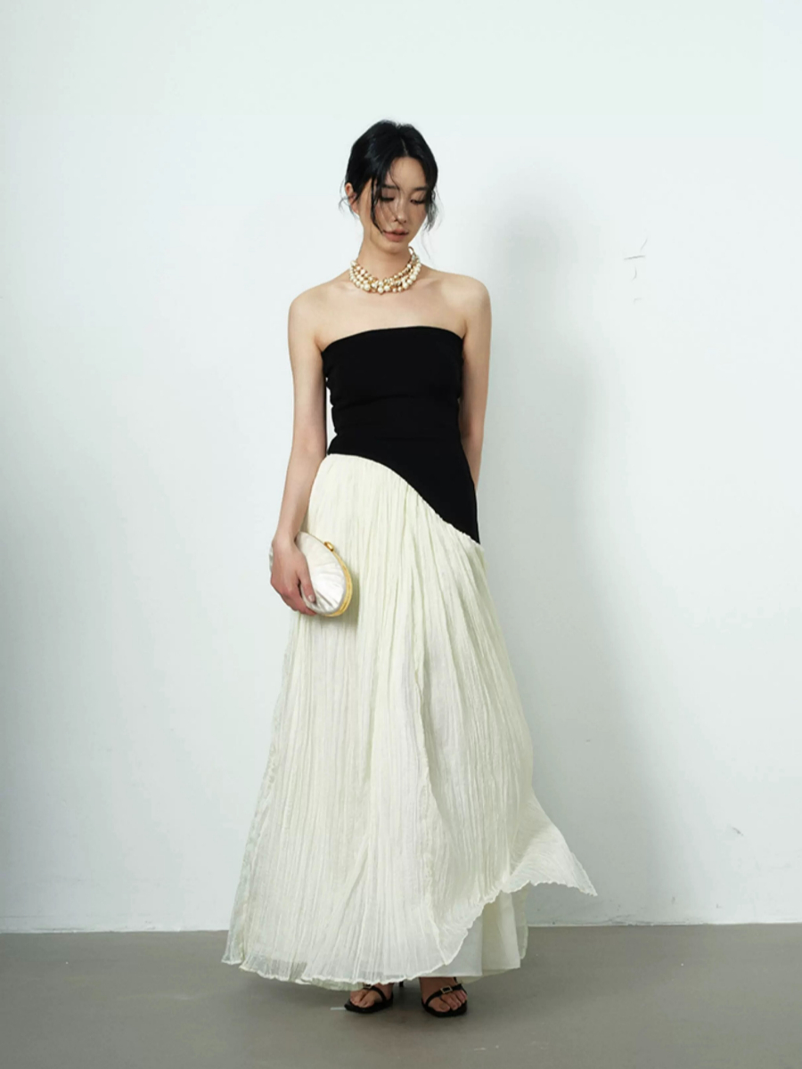 Yeely Color Contrast Prom Dress