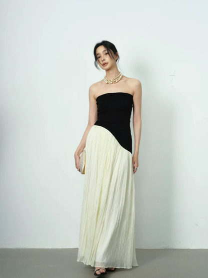 Yeely Color Contrast Prom Dress