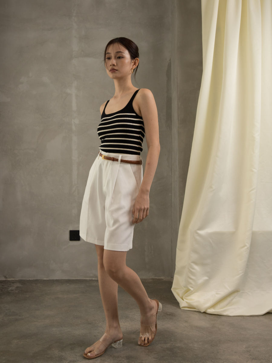 Gya Striped Knit Top (Discounted-Free Size)-The Black Bow-