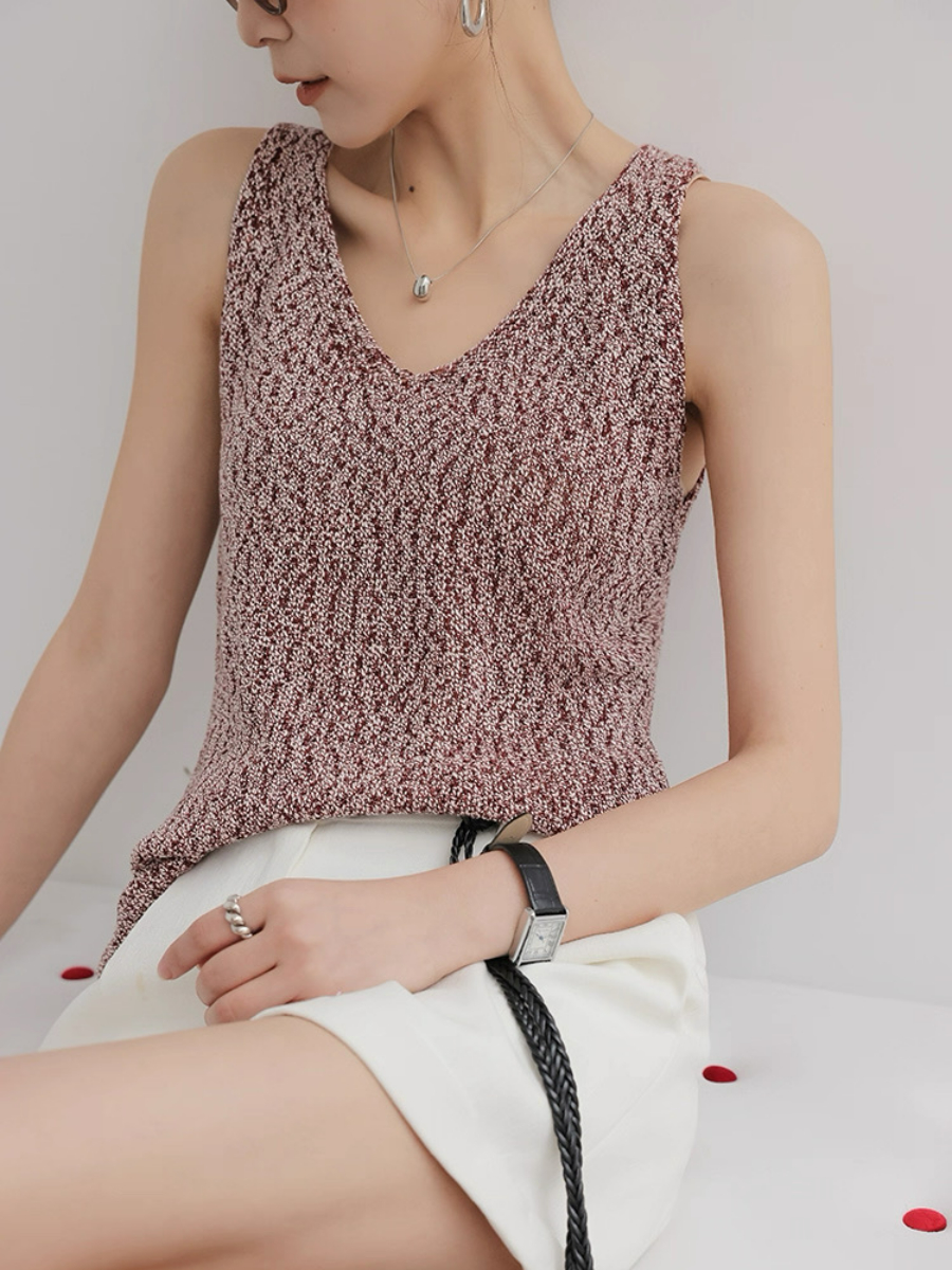 Murphie V-Neck Knit Top