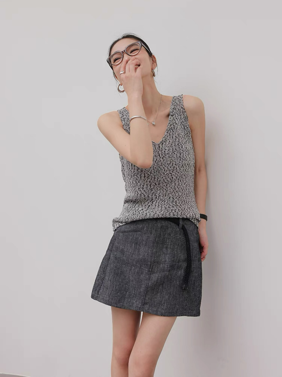 Murphie V-Neck Knit Top