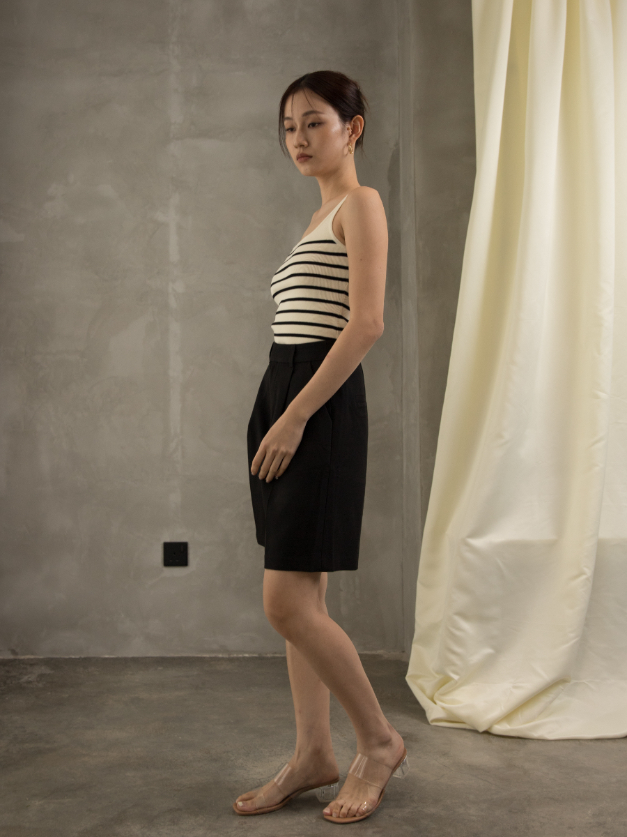 Gya Striped Knit Top (Discounted-Free Size)-The Black Bow-