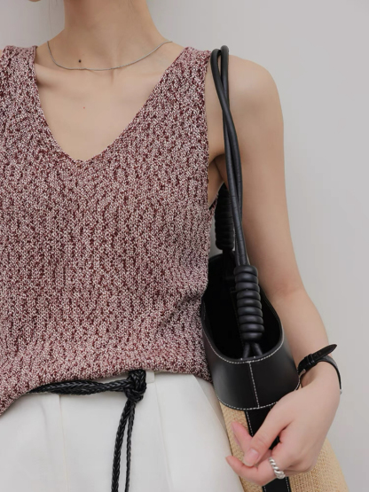 Murphie V-Neck Knit Top