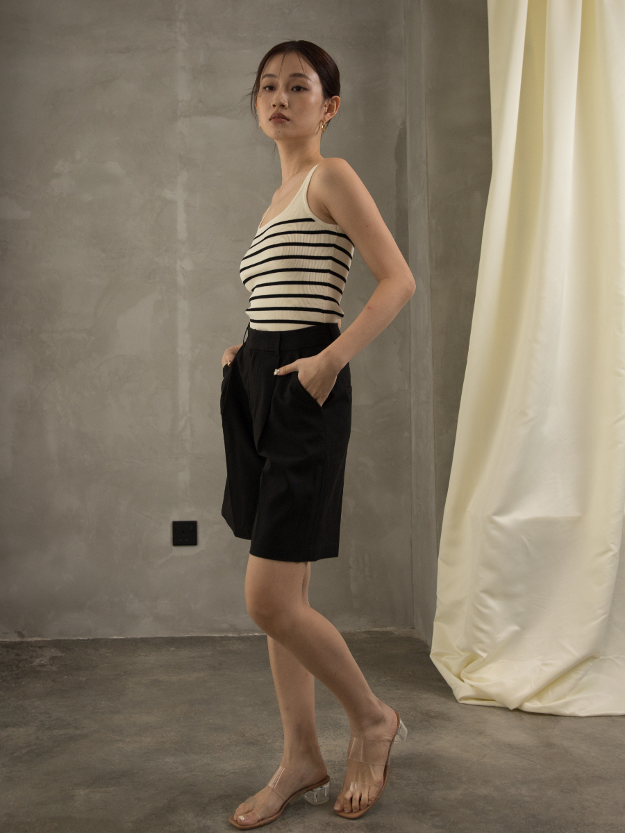 Gya Striped Knit Top (Discounted-Free Size)-The Black Bow-
