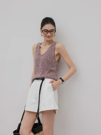 Murphie V-Neck Knit Top