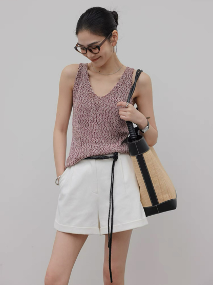 Murphie V-Neck Knit Top