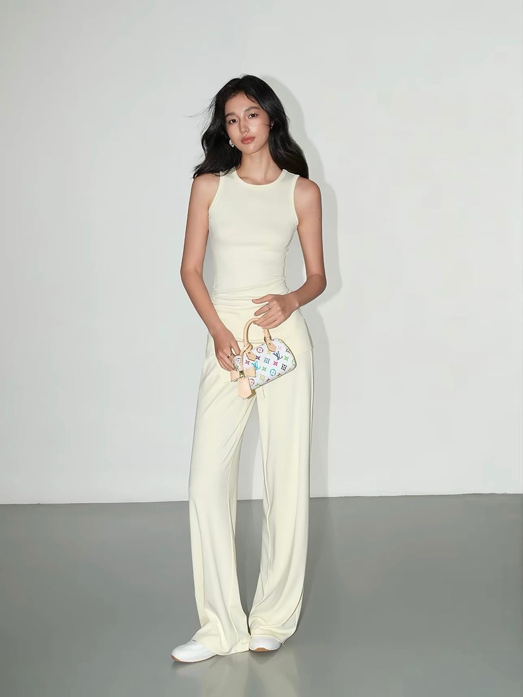 Vachi Asymmetric Longline Top & Soft Drape Pants (Sold Seperately)