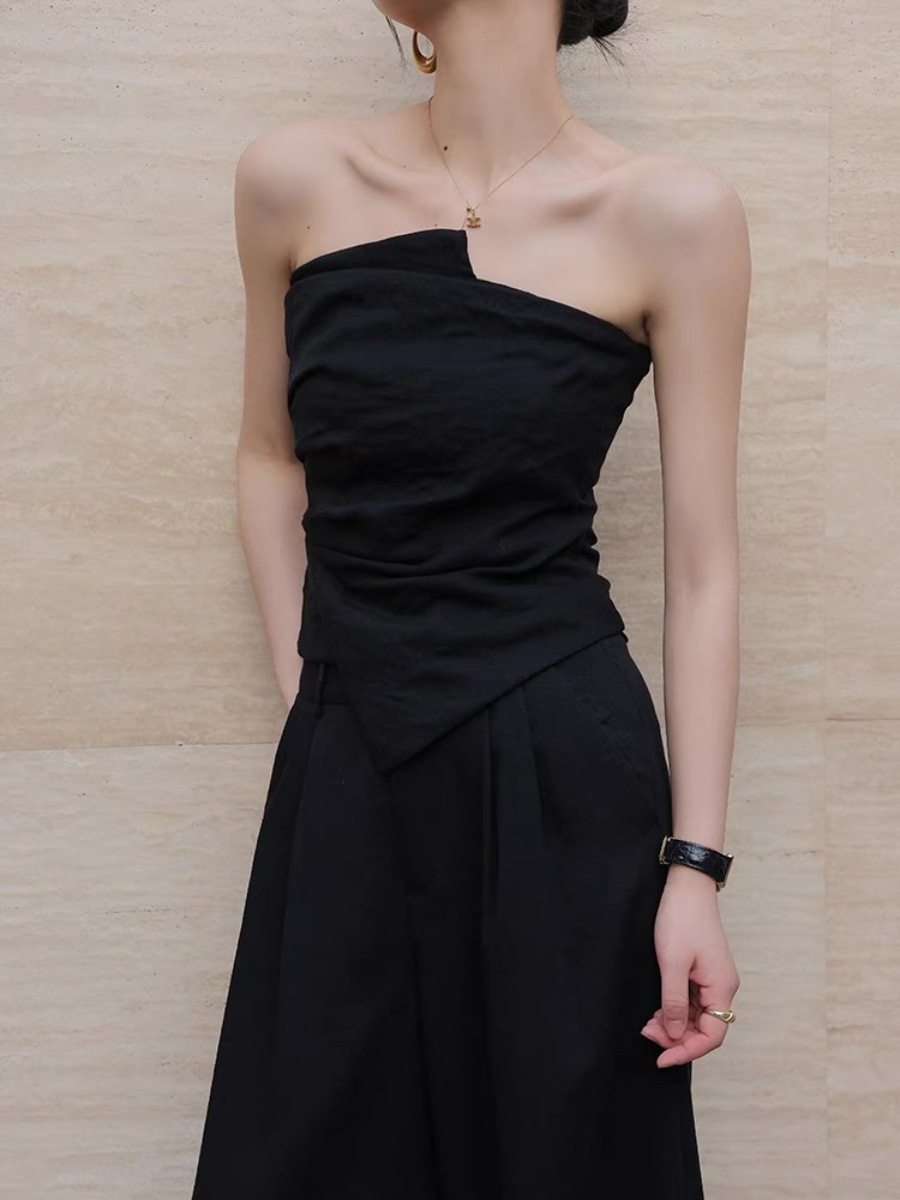 Marilda Asymmetric Tube Top & Culottes