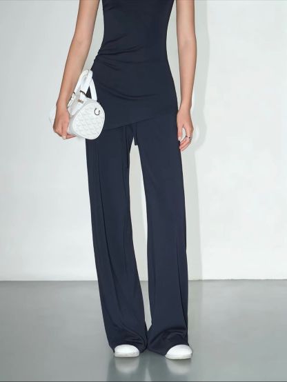 Vachi Asymmetric Longline Top & Soft Drape Pants (Sold Seperately)