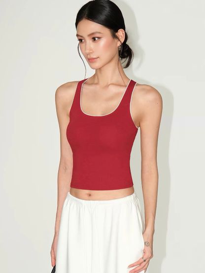 Vagmi Color Binding Crop Top