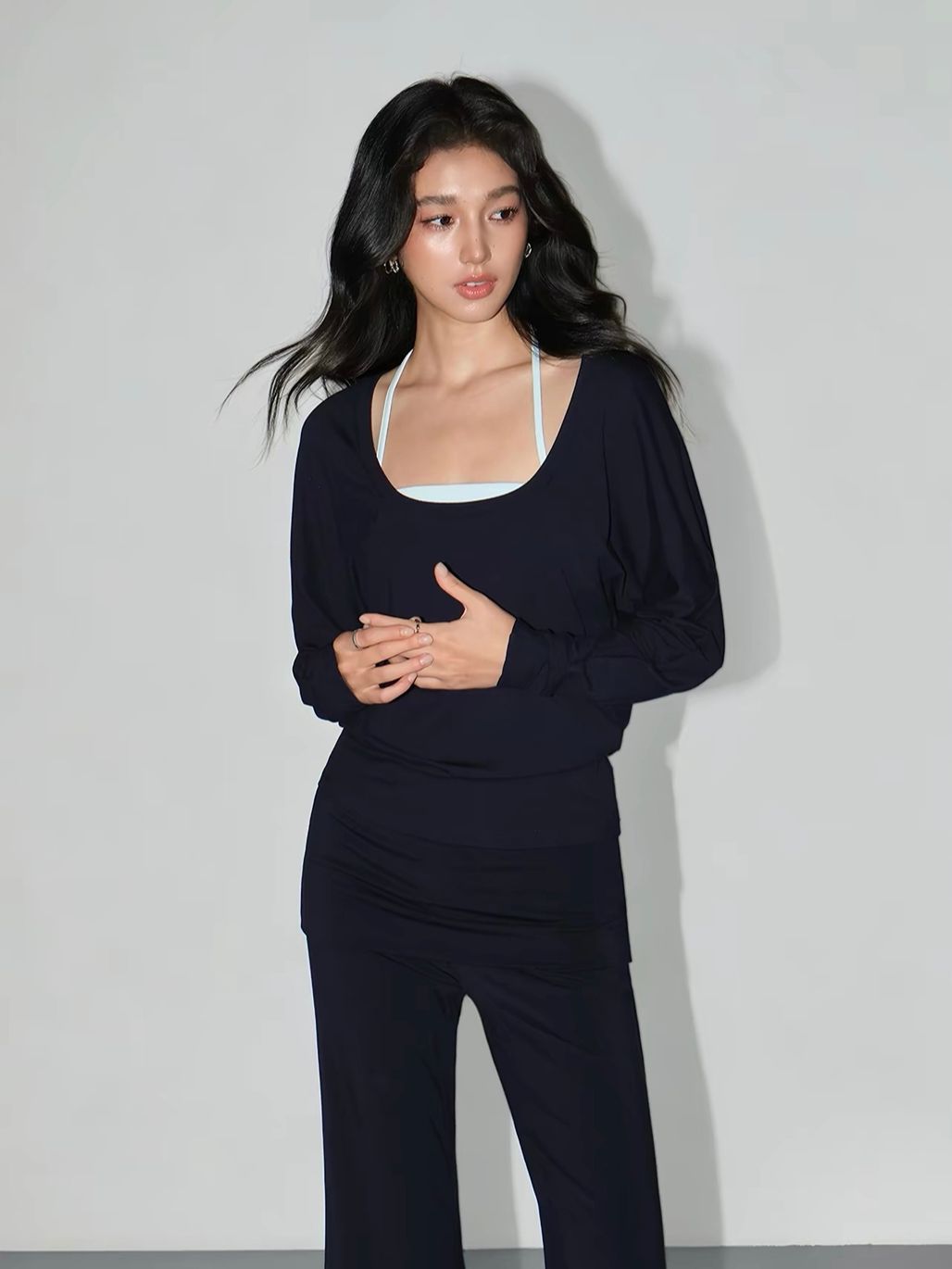 Vaiana Three-Piece Casual Knit Top & Panel Overlay Pants (Sold Seperately)