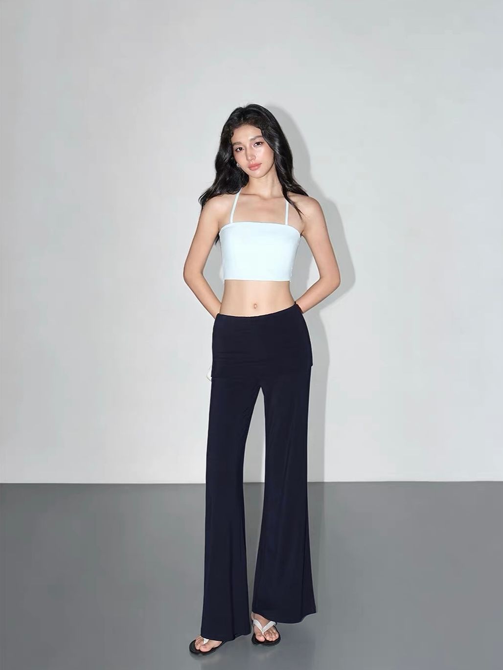 Vaiana Three-Piece Casual Knit Top & Panel Overlay Pants (Sold Seperately)