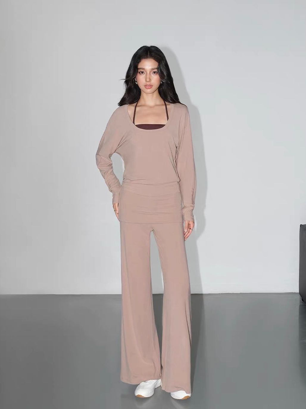 Vaiana Three-Piece Casual Knit Top & Panel Overlay Pants (Sold Seperately)