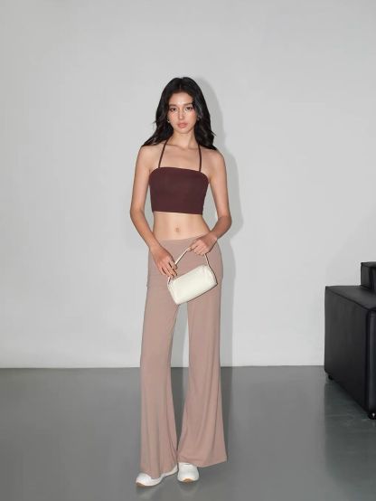 Vaiana Three-Piece Casual Knit Top & Panel Overlay Pants (Sold Seperately)