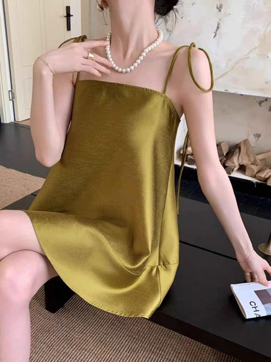 Yara Ribbon Tied Flare Cami Top