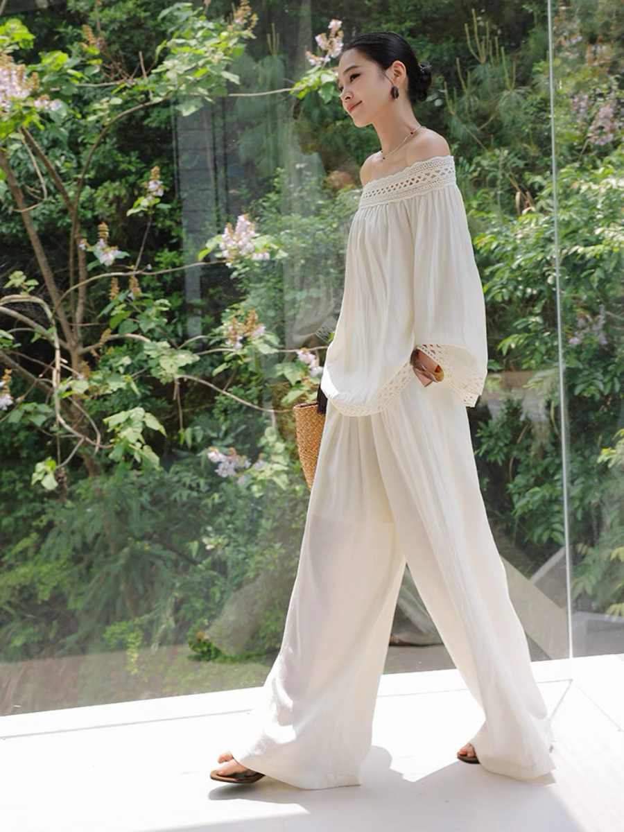 Marlynne Off Shoulder Top & Pants Set